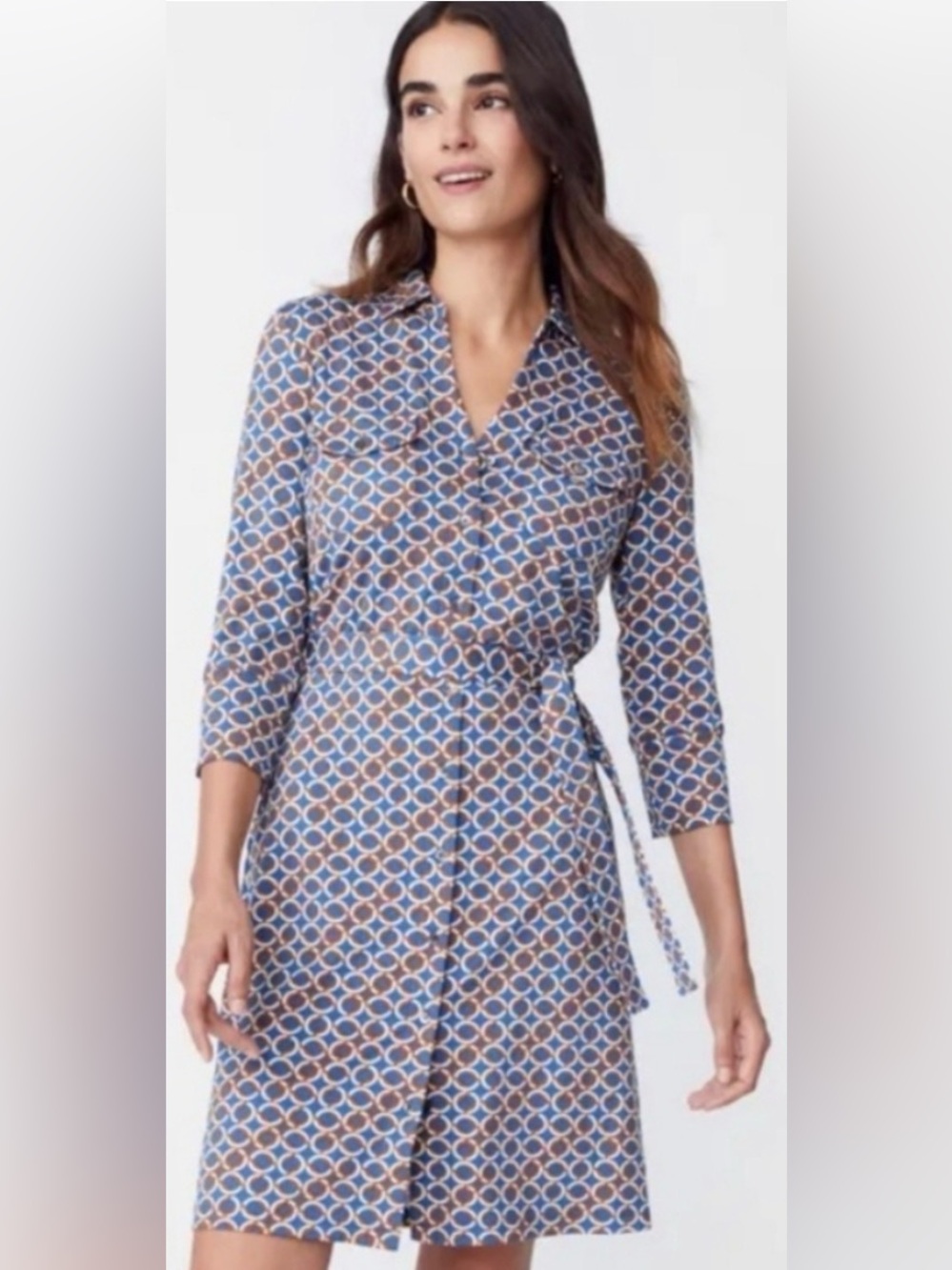 J. McLaughlin Brynn Lyford Jersey Bond Link Dress, size S- no belt